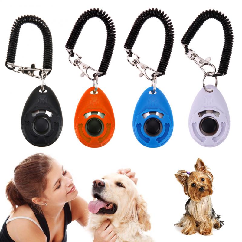 1 Piece Pet Cat Dog Training Clicker Pet Obedient Whistle Adjustable