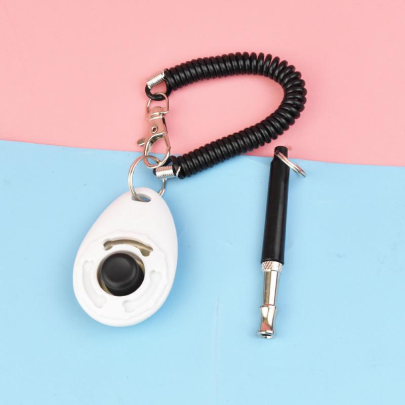 1 Piece Pet Cat Dog Training Clicker Pet Obedient Whistle Adjustable