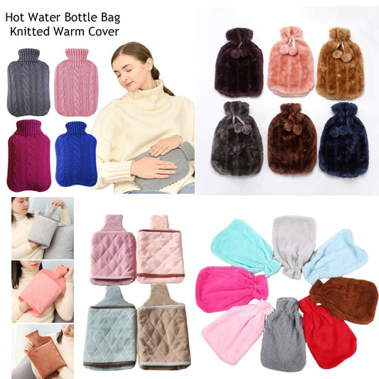 2000ml Hot Water Bottle Knitted Cover Safe Hot Water Bottle Removable