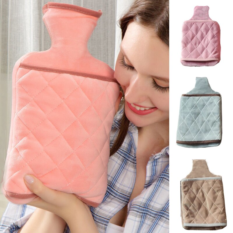 2000ml Hot Water Bottle Knitted Cover Safe Hot Water Bottle Removable