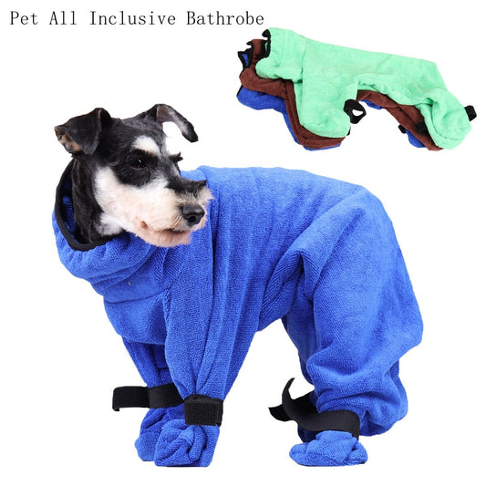 350g Microfibre Absorbent Pet All Inclusive Bathrobe  Pet Bathing Coat