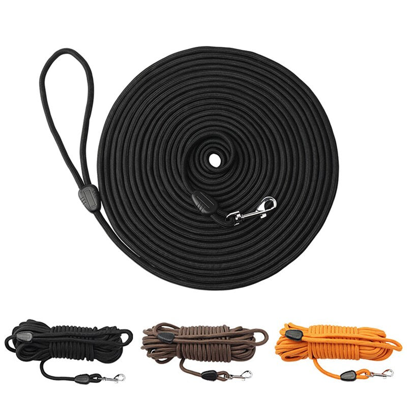 5m/10m/15m Long Rope Training Dog Leash- Heavy Duty Nylon Recall Pet