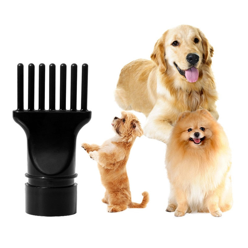 Adjustable Speed Pet Hair Dryer With 4 Nozzles Dog Cat Grooming Blower