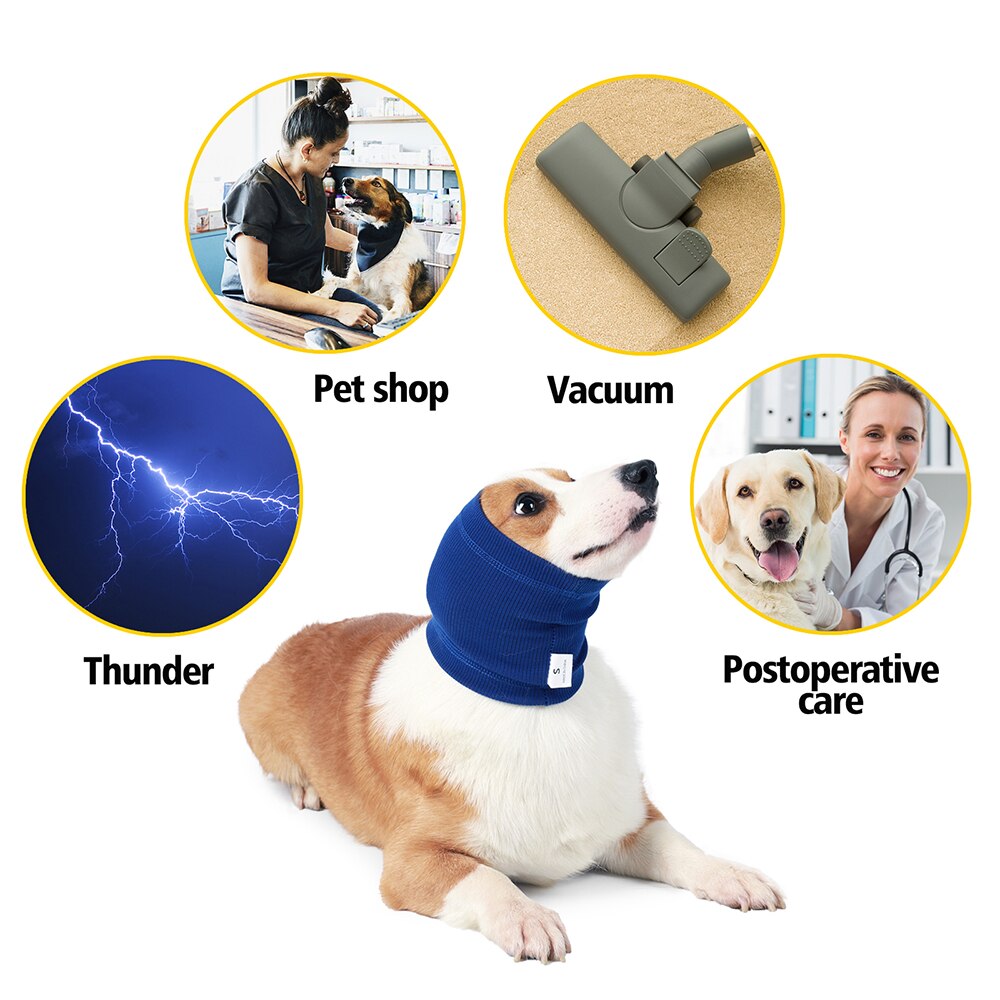 Anti-scare Pet Head Cover Soothing Dog Caps Keep Warm Noise-proof