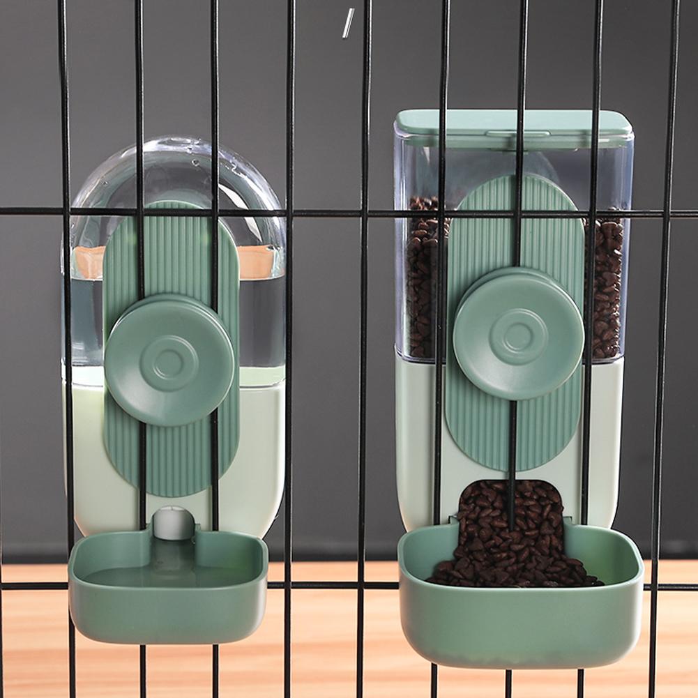 Automatic Pet Bowls Cat Cage Hanging Water Bottle Dispenser Bowl For