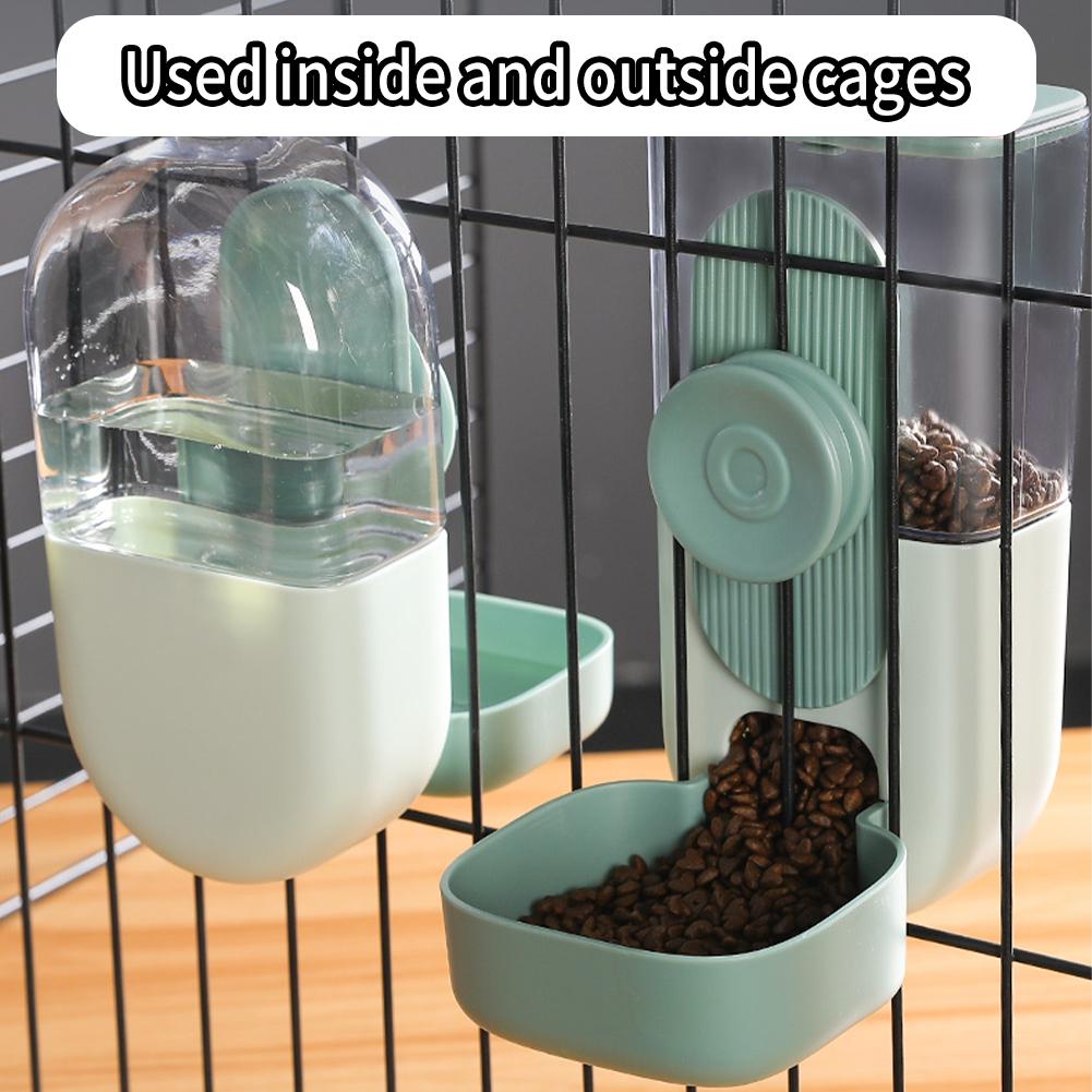 Automatic Pet Bowls Cat Cage Hanging Water Bottle Dispenser Bowl For