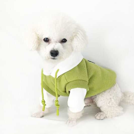 Autumn And Winter Padded Fake Two Piece Dog Clothes Bichon Frise