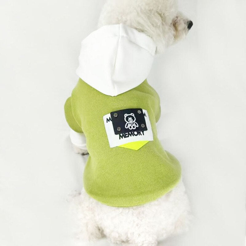 Autumn And Winter Padded Fake Two Piece Dog Clothes Bichon Frise