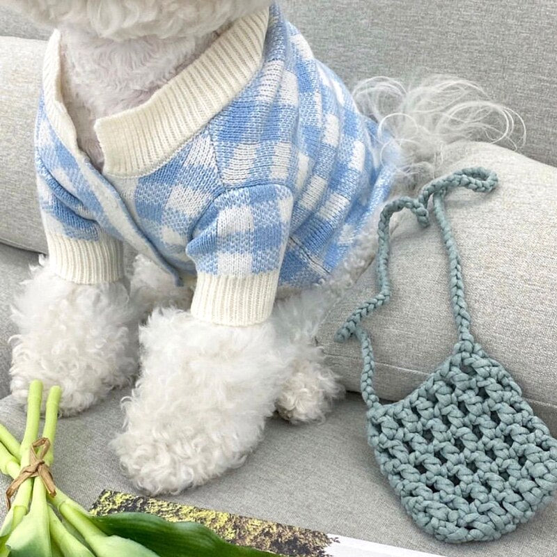 Autumn Winter Pet Dog Clothes Pet Sweatert Cat Coat Cardigan Sweet