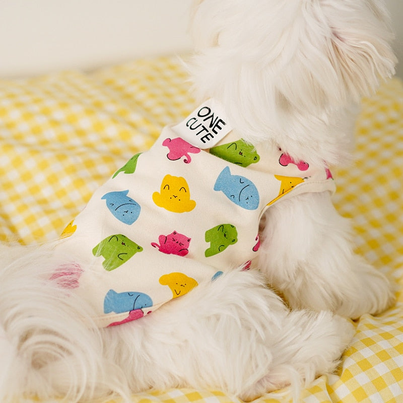 Autumn Summer Pet Clothing Summer Thin Teddy Bixiong Bomei Chenery