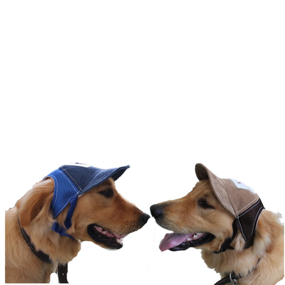 Breathable Hat for Dog Winter Summer Baseball Sun Cap with Ear Holes