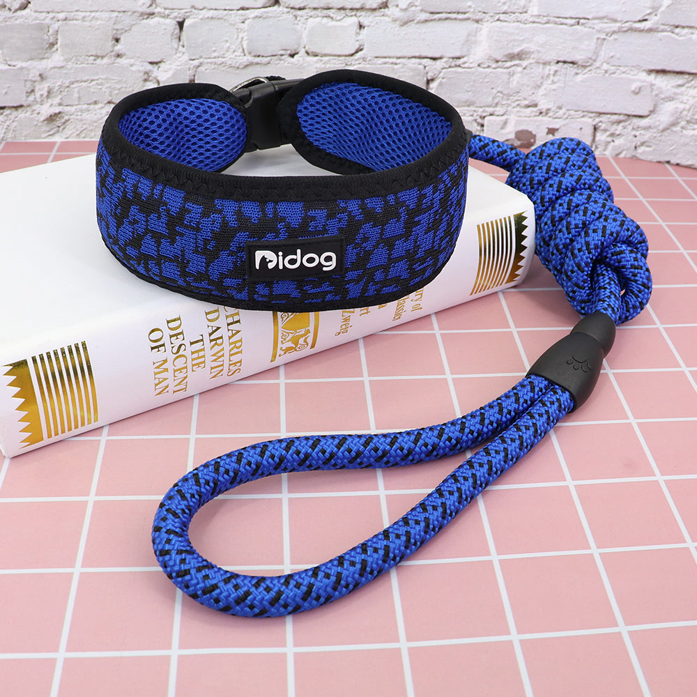 Breathable Nylon Mesh Dog Collar Harness Walking