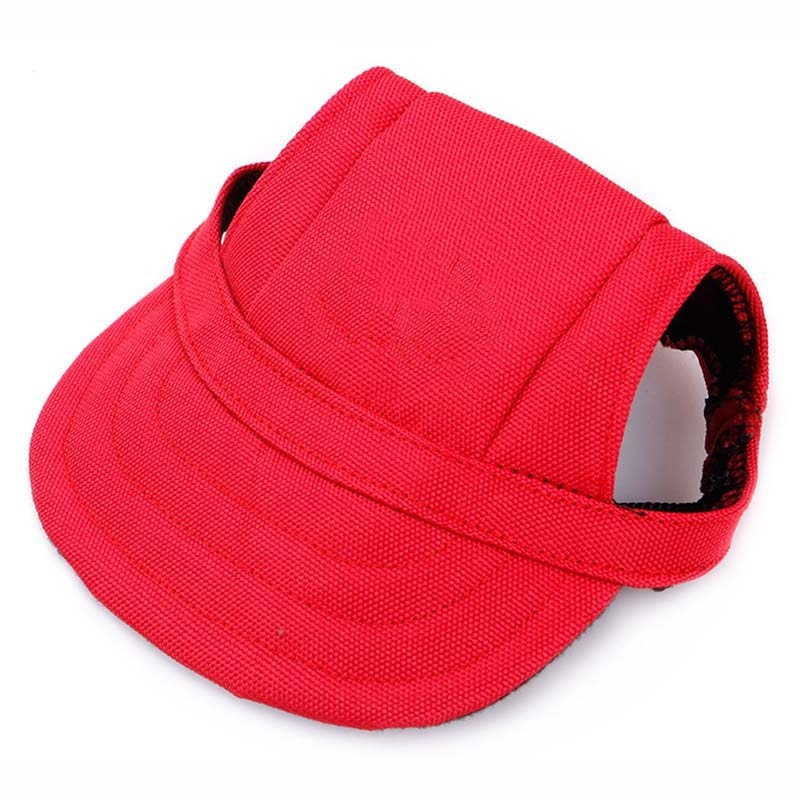 Breathable Pet Dog Cat Cap Adjustable Summer Sunhat Cloth Mesh Canvas