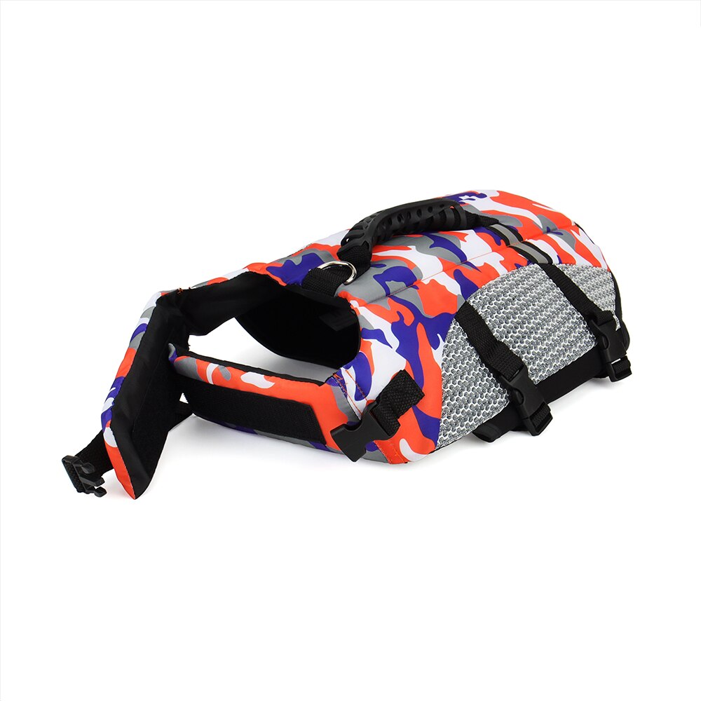 Camouflage Dog Life Vest Pet Life Jacket Dog Clothes Swimwear Pet Swim