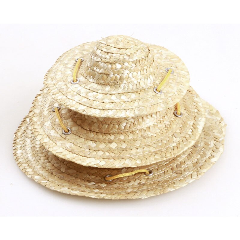 Cat Cap Dog Cap Pet Hat Straw Hat Pet Supplies Fashion Cosplay Farmer