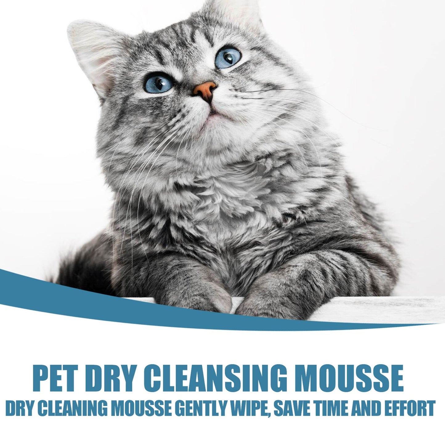 Cat Dry Shampoo No Rinse Dogs Cats Cleaning Mousse Pet Grooming