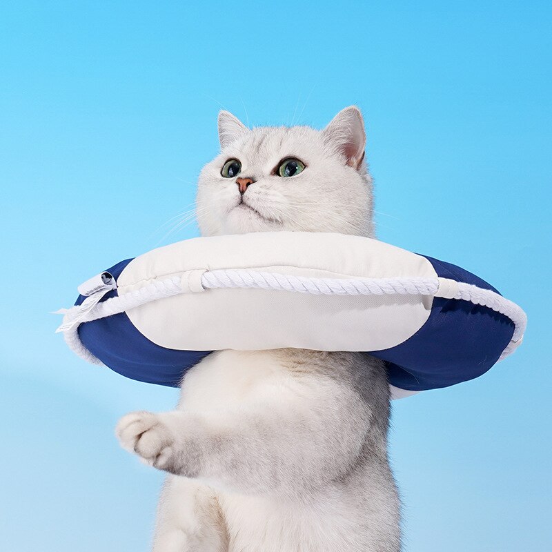 Cat E Collar swimming ring Recovery Cone Adjustable Cotton Blends Neck