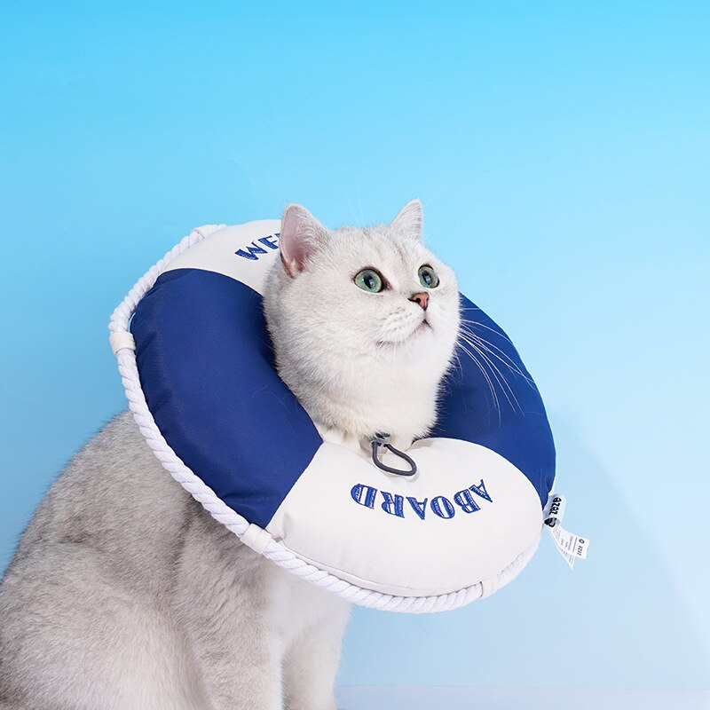 Cat E Collar swimming ring Recovery Cone Adjustable Cotton Blends Neck