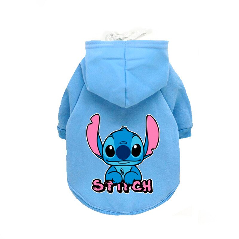 Disney Cartoon Hoodies Fleece Warm Pet Dog Clothes For Samll Medium