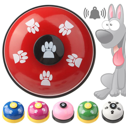 Dog Cat Feeding Calling Bells Paw Pattern Phone Ringing Potty Toilet