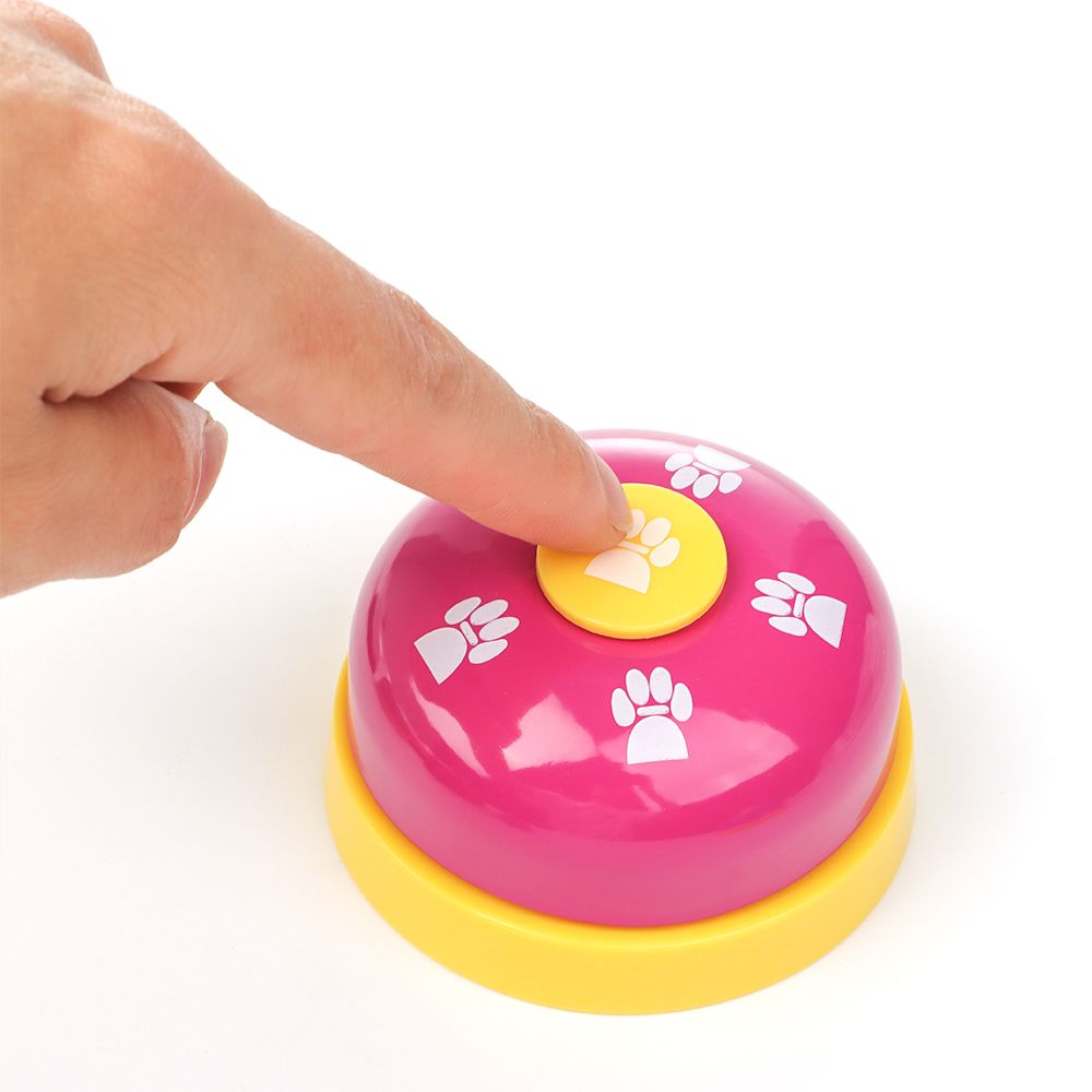 Dog Cat Feeding Calling Bells Paw Pattern Phone Ringing Potty Toilet