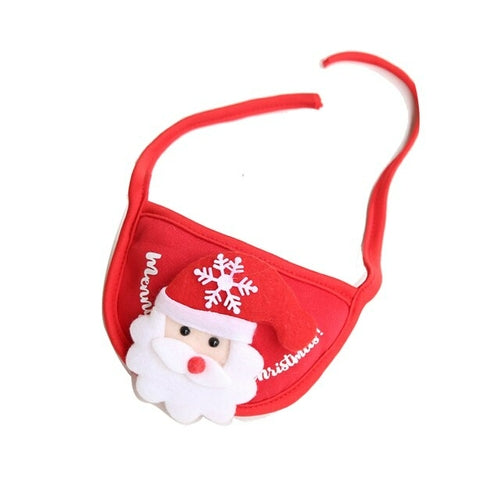 Dog Christmas Hat Funny Pets Santa Bibs New Year Party Cosplay Costume