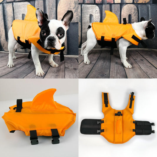 Dog Life Vest Summer Shark Pet Life Jacket Dog Clothes Dogs Swimwear