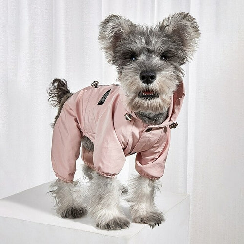 Dog Raincoat Quick Dry Pet Reflective & Adjustable Rain Poncho Jacket