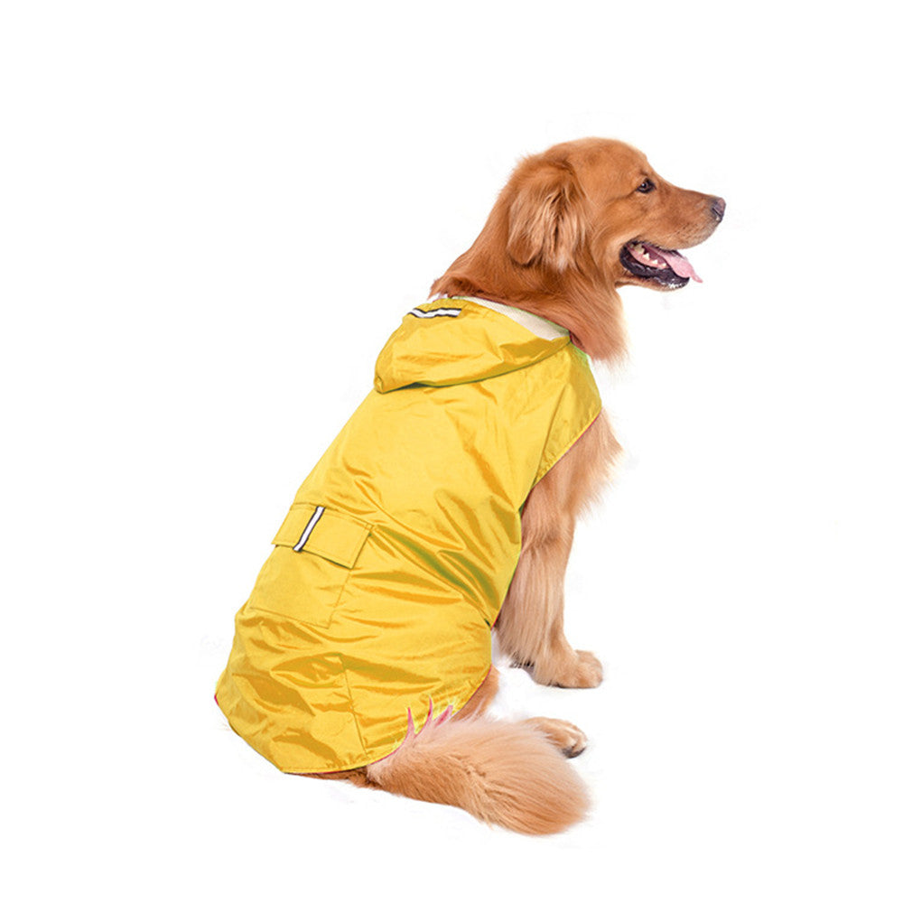 Dog Raincoat Waterproof Hoodie Jacket Rain Poncho Pet Rainwear Clothes