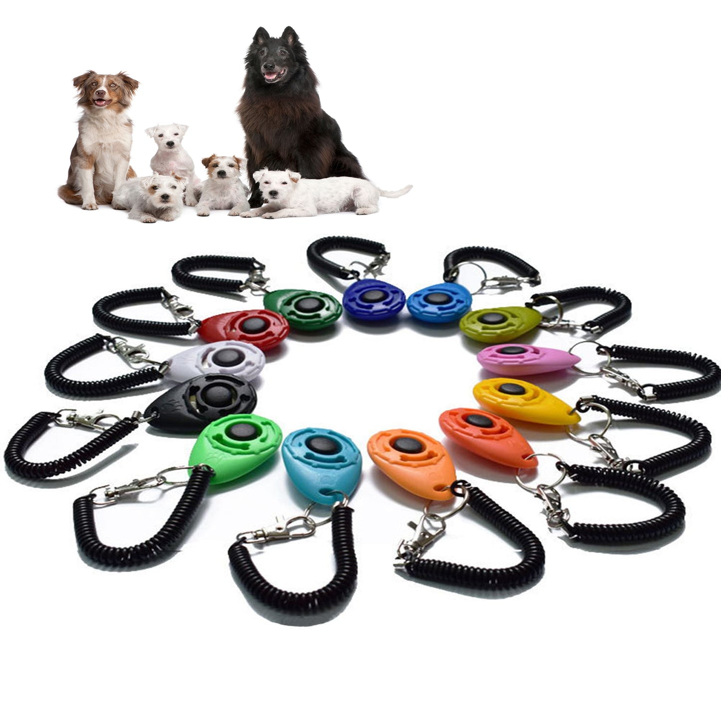 Dog Training Clicker Pet Cat Plastic New Dogs Click Trainer Aid Tools