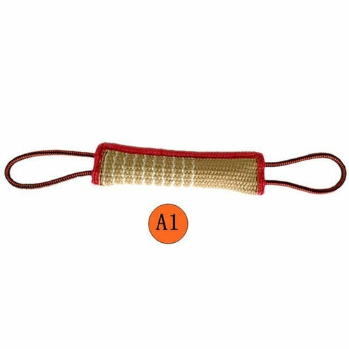 Durable Dog Training Tug Toy Bite Pillow Jute Bite Toy Sleeve with