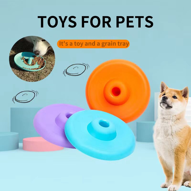 EBES Pet Flying Discs 19cm plastic Resistant Bite Floating toy Flying