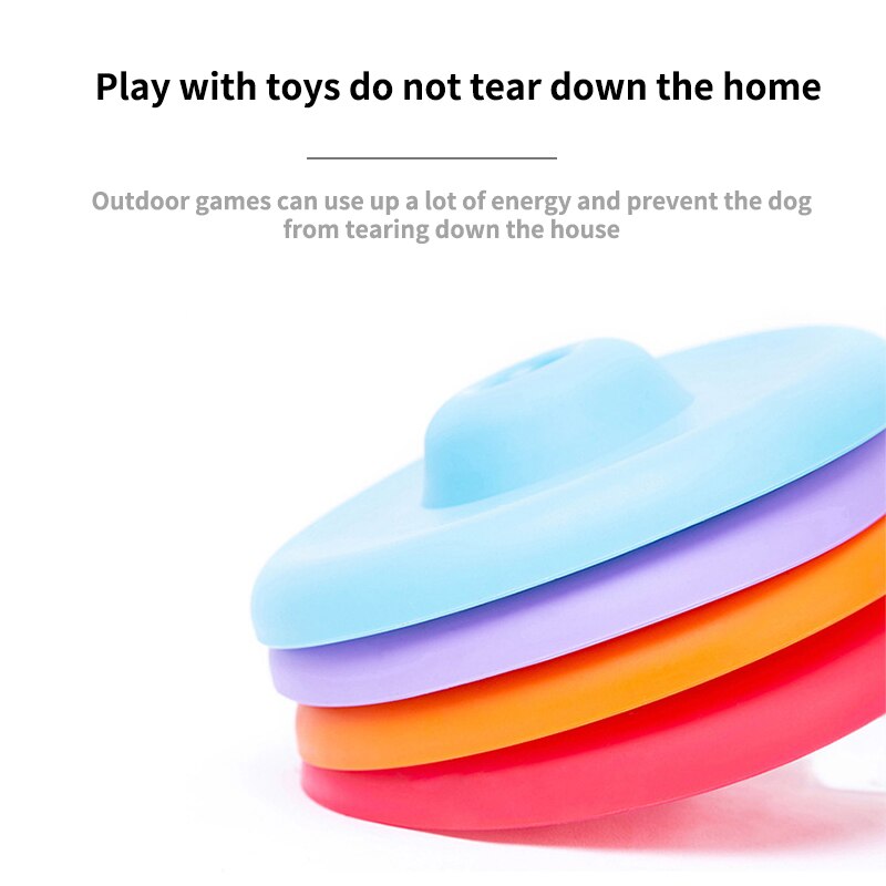 EBES Pet Flying Discs 19cm plastic Resistant Bite Floating toy Flying