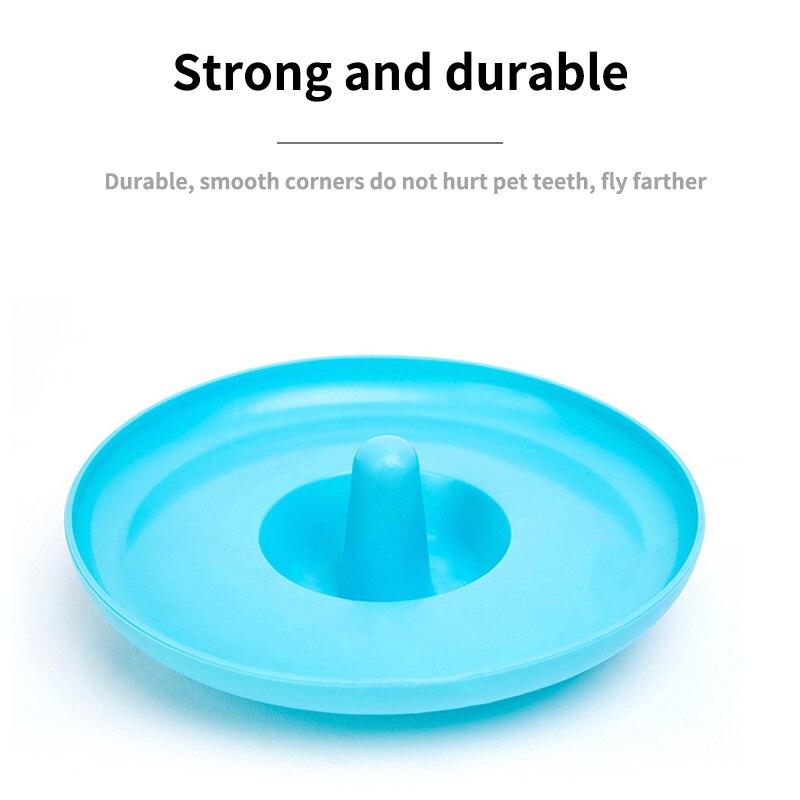 EBES Pet Flying Discs 19cm plastic Resistant Bite Floating toy Flying