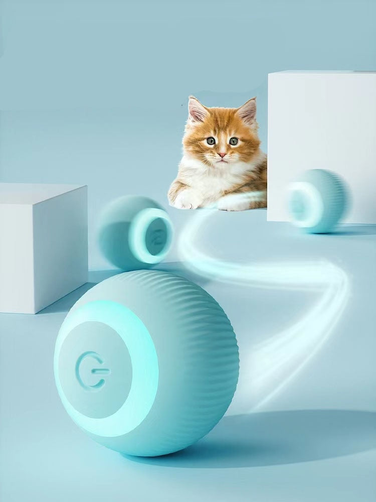 Electric Cat Ball Toys Automatic Rolling Smart Cat Toys For Cats