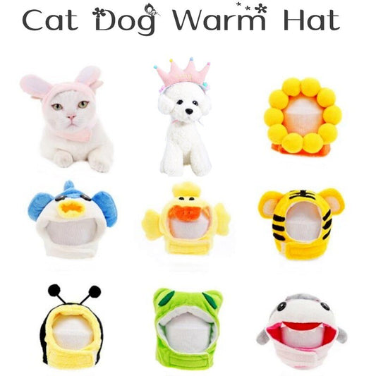 Fleece Funny Dog Hat Winter Dog Warm Hat Cute Animal Pet Cap for Dogs