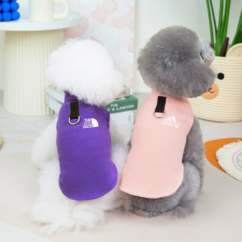 Fleece Warm Pet Dog Clothes Winter Dog Cotton Coat Soft French Bulldog