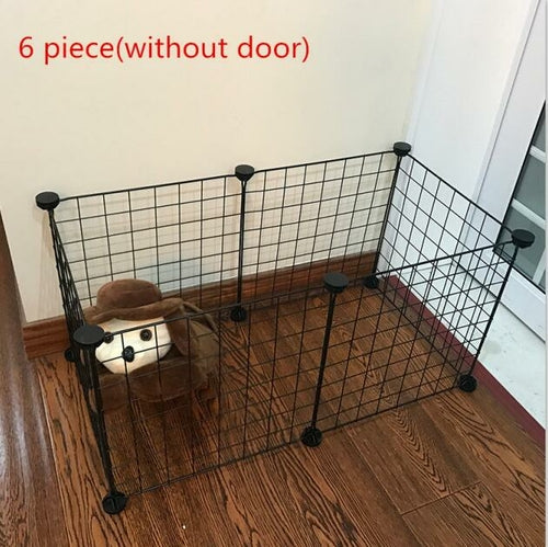 Foldable Pet Playpen Iron Fence Puppy Kennel House Exercise Training