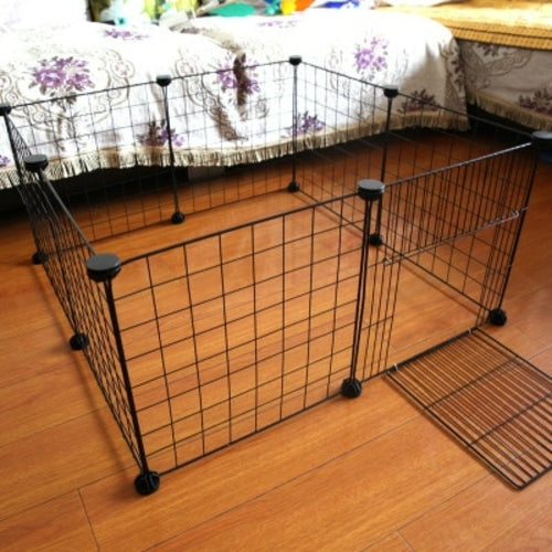 Foldable Pet Playpen Iron Fence Puppy Kennel House Exercise Training