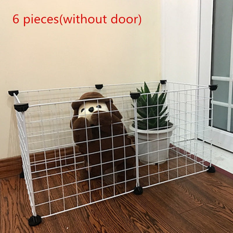 Foldable Pet Playpen Iron Fence Puppy Kennel House Exercise Training