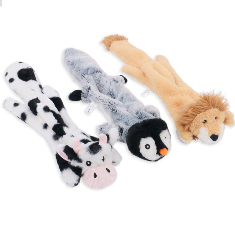 Funny Plush Dog Squeaky Toys Durable Chew Toy For Small Medium Dogs