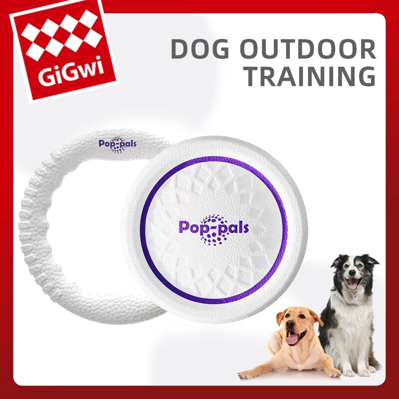 GiGwi Pet Dog Silicone Game Frisbeed Dog Toy Flying Discs Trainning