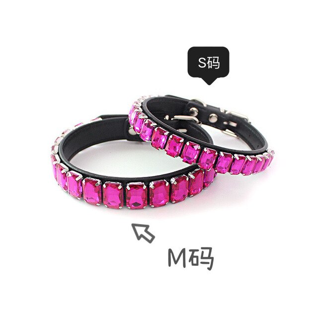 Ins New Pet Collar Dog Jewelry Luxury Fashion Handmade Glass