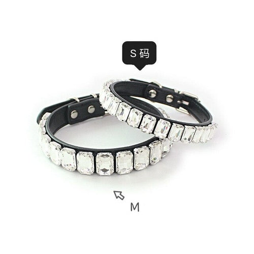 Ins New Pet Collar Dog Jewelry Luxury Fashion Handmade Glass