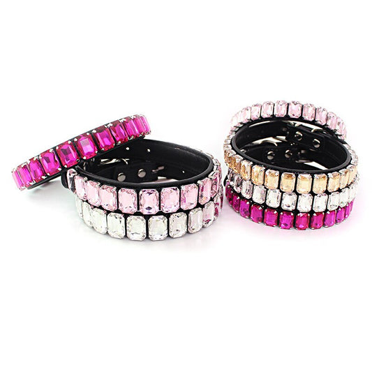 Ins New Pet Collar Dog Jewelry Luxury Fashion Handmade Glass