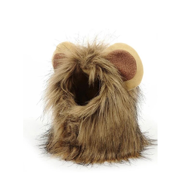 Lion Wig Costume Cats Accessories Cute Funny Pets Clothes Cap Fancy