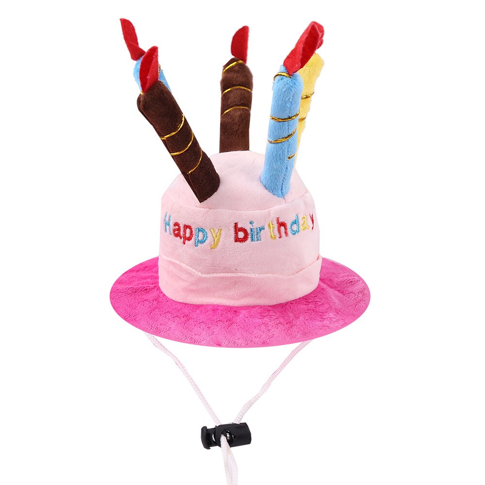 Pt007 Plush Birthday Hat For Dogs Cats Dog Supplies Pet Gift Dog Hat