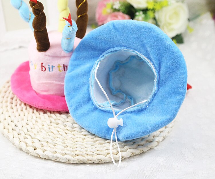 Pt007 Plush Birthday Hat For Dogs Cats Dog Supplies Pet Gift Dog Hat