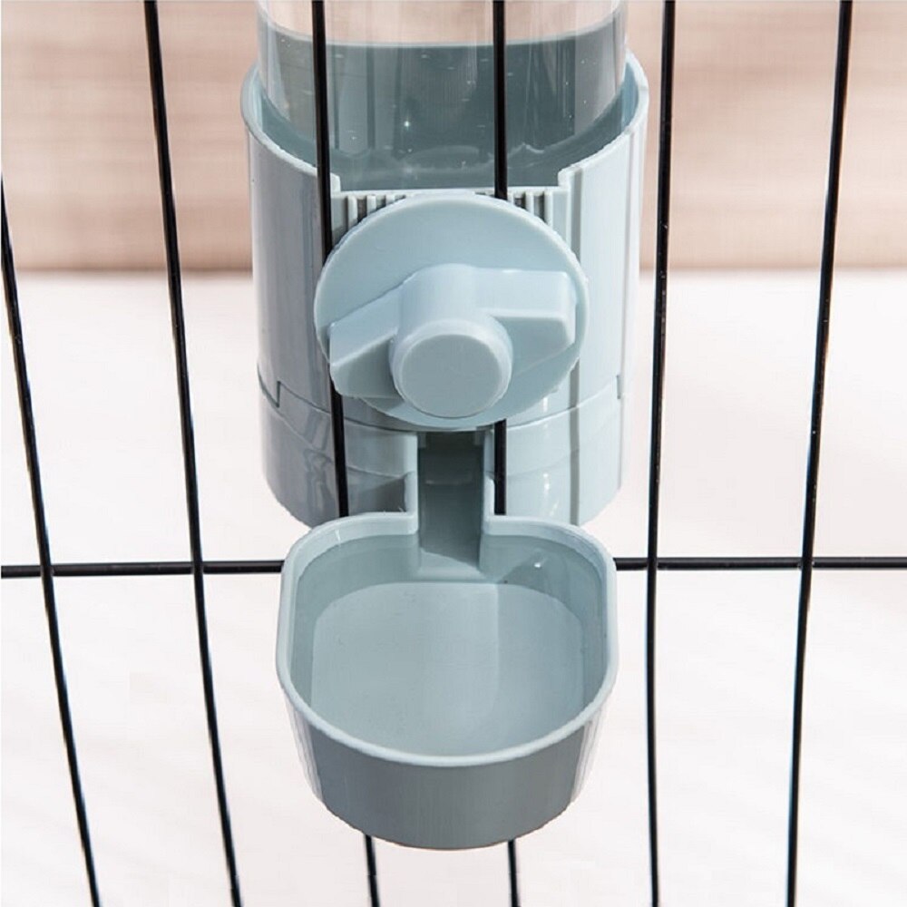 Pet Cats Dogs Drinking Fountain Feeder Pet Cage Hanging Bowl Food