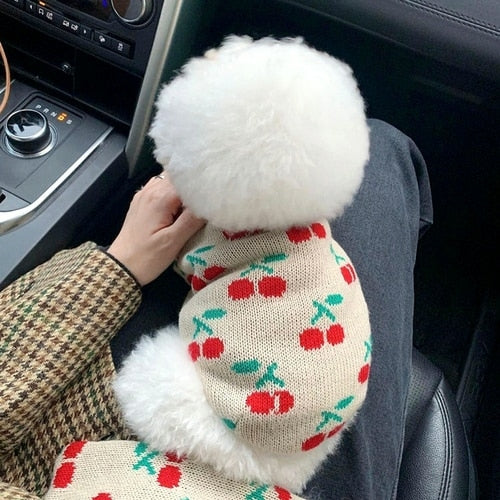 Pet Clothes Autumn Winter Medium Small Dog Knitted Sweater Cartoon